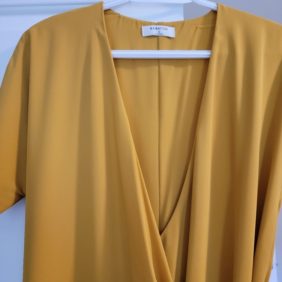 Babaton short sleeve mini wrap dress - Picture 2 of 4